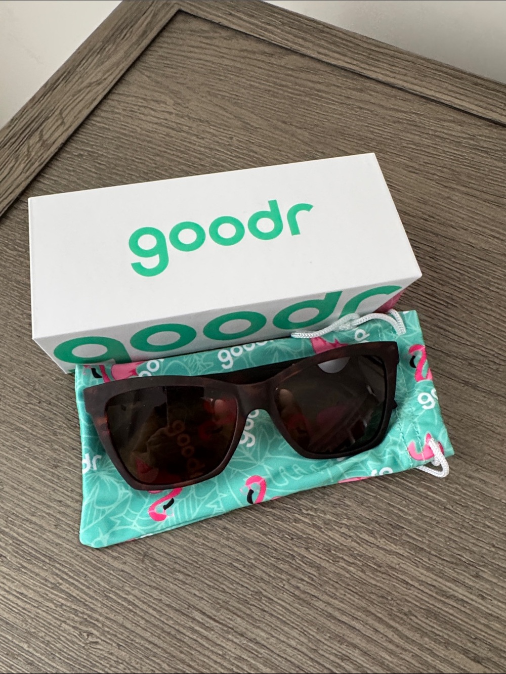 Goodr Sunglasses Tortoise Frame - Pop G Vanguard Visionary